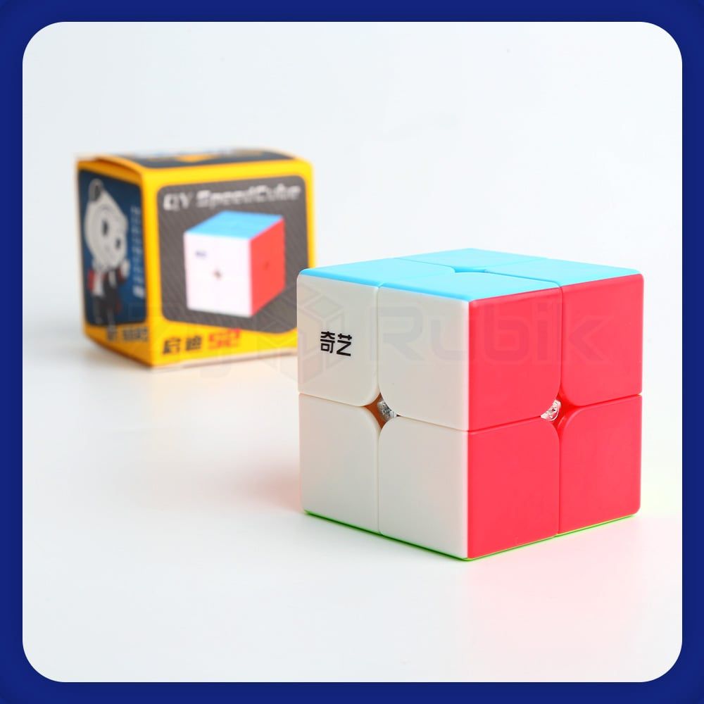  Rubik 2x2 QiYi W Black/ White ( Viền Đen/ Không Viền) - Đồ Chơi Trí Tuệ - Khối Lập Phương Rubik 2 Tầng - ZyO Rubik 