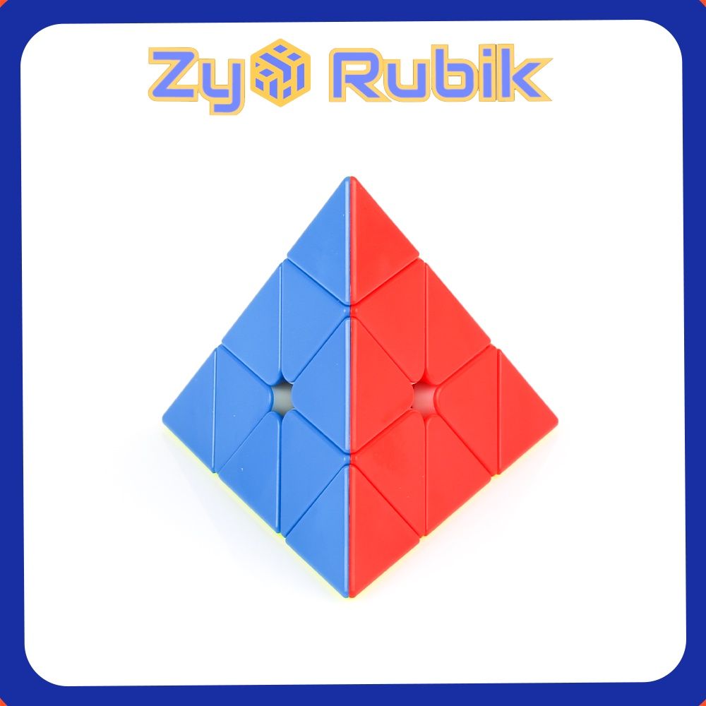  [Rubik biến thế] Rubik Kim Tự Tháp Meilong Pyraminx M Stickerless không viền ( Có nam châm ) - ZyO Rubik 