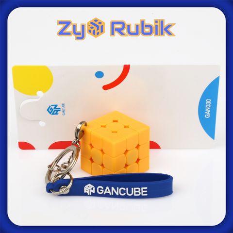  Rubik Gan 330 ( Móc Khóa Gan 330 ) Stickerless 6 Phiên bản - Zyo Rubik 