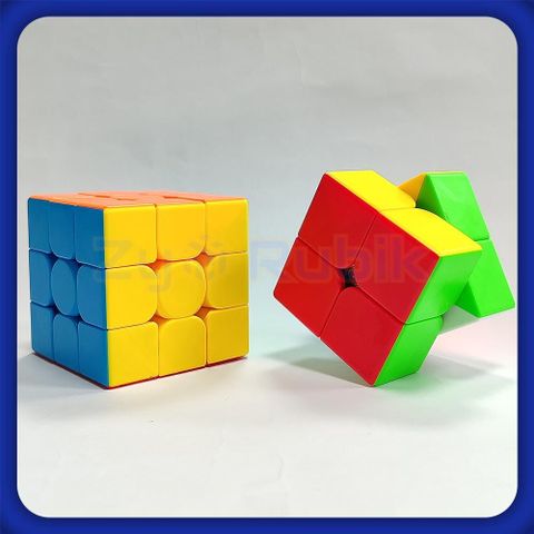  [ Combo Rubik Giá Rẻ dành cho Người mới chơi ] Combo Khối Rubik Meilong không nam châm 2x2 3x3 4x4 5x5 Stickerless và Combo Qiyi không nam châm 2x2 3x3 4x4 5x5 Viền đen - Zyo Rubik 