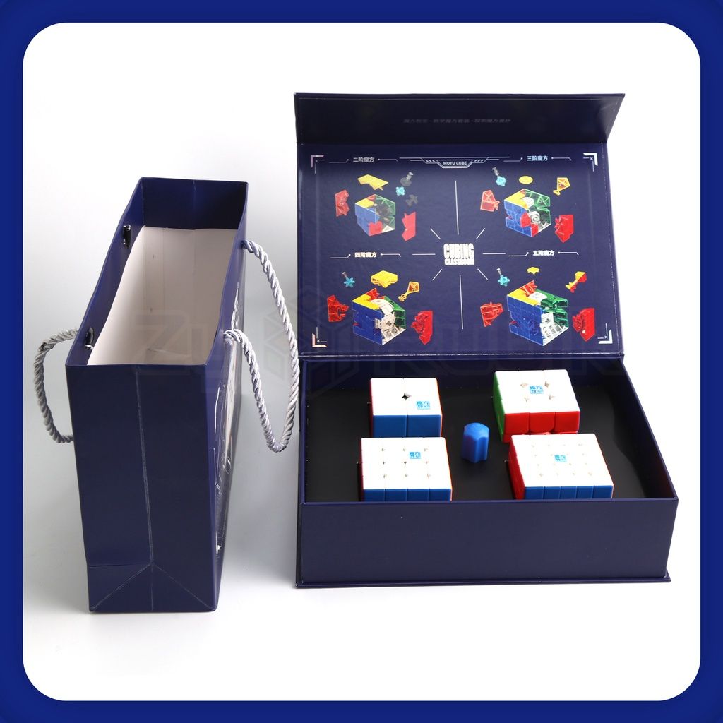  Bộ Sưu Tập Rubik Meilong M Gift Box 2x2/3x3/4x4/5x5 Stickerless Có Nam Châm - Zyo Rubik 