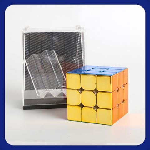  [ Rubik 3x3x3] Rubik Cyclone Boys Metallic 3x3 Có Nam Châm/ Không Nam Châm- Rubic Mạ Vàng Kim Loại- Zyo Rubik 