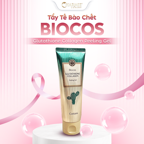  Tẩy da chết dưỡng ẩm Biocos Glutathione Collagen Peeling Gel 