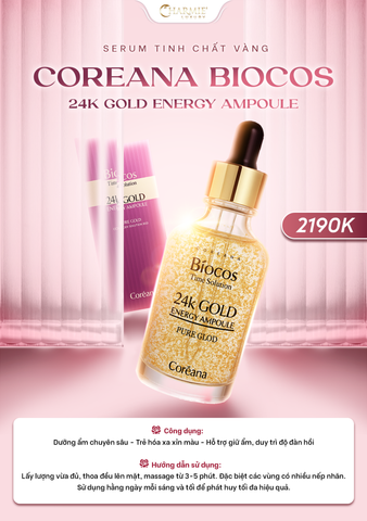  Serum tinh chất vàng Coreana Biocos 24K Gold Energy Ampoule 