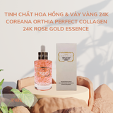  Tinh chất hoa hồng & vảy vàng 24k Coreana ORTHIA Perfect Collagen 24K Rose Gold Essence (TCHH) 