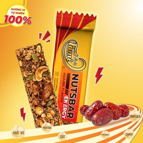  Thanh Hạt Năng Lượng FAMINUTS 40g - Vị  Ca Cao 
