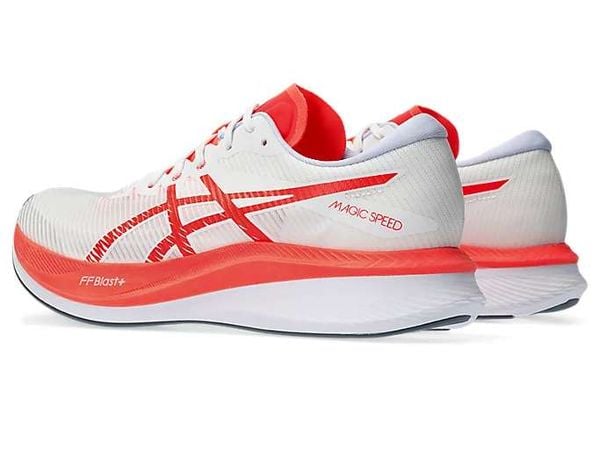  Giày Chạy Bộ Nam Asics Magic Speed 3.0 - White Sunrise Red 