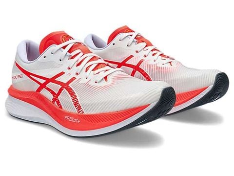  Giày Chạy Bộ Nam Asics Magic Speed 3.0 - White Sunrise Red 