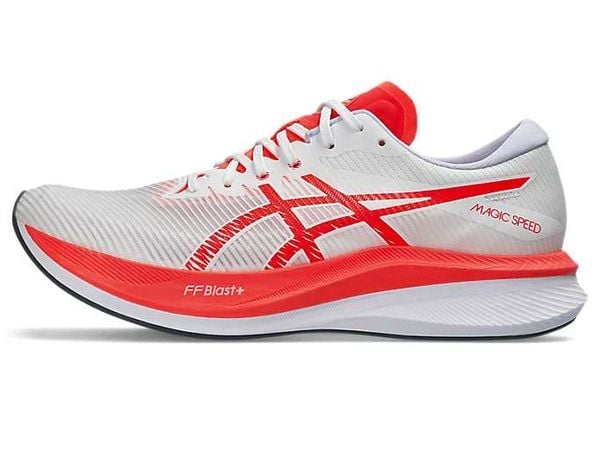  Giày Chạy Bộ Nam Asics Magic Speed 3.0 - White Sunrise Red 