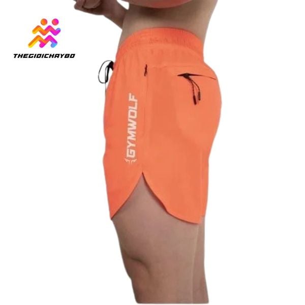  Quần Chạy Bộ Gymwolf Easy Fast & Fly W48 - Màu Cam 