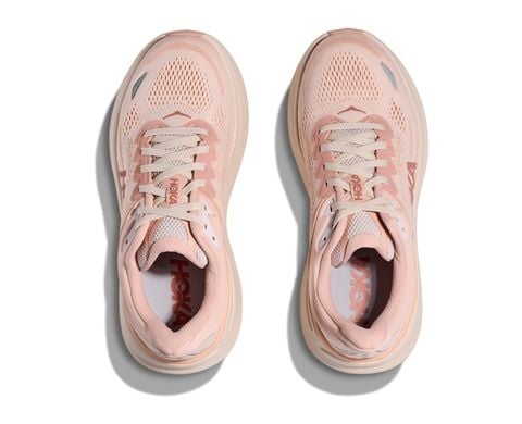  Giày Chạy Bộ Nữ Hoka Bondi 9 Road - Rose Latte / Rose Cream 