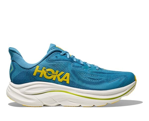 Giày Chạy Bộ Nam Hoka Clifton 10 Wide Road - Alpine Blue / Foggy Night 