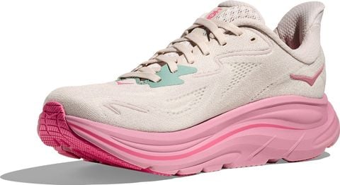  Giày Chạy Bộ Nữ Hoka Clifton 10 Wide Road - Rose Cream / Dried Rose 