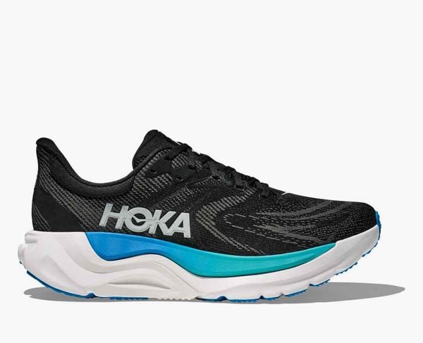  Giày Chạy Bộ Nam Hoka Arahi 8 Wide Road - Black / Skyward Blue 