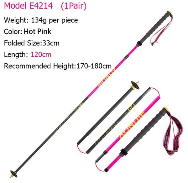  Gậy Chạy Trail Carbon Trekking Pole Aonijie E4212 - Cặp Gậy 