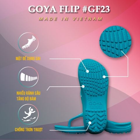  Dép Chạy Bộ GOYA Flip GF23 - Màu Xanh 