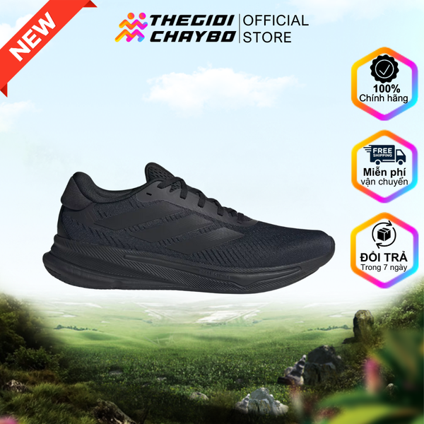  Giày Chạy Bộ Nam Adidas Supernova Ease - Core Black / Carbon 