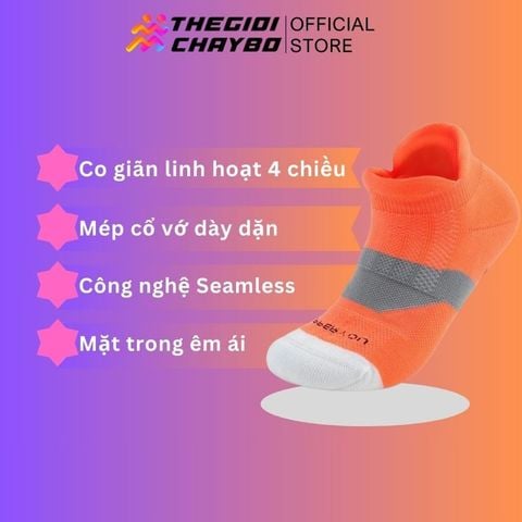  Tất/Vớ Cổ Ngắn Upper You Light Cushion SPM2002 - Cam 