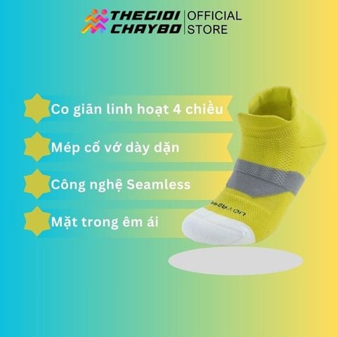  Tất/Vớ Cổ Ngắn Upper You Light Cushion SPM2002 - Vàng Chanh 