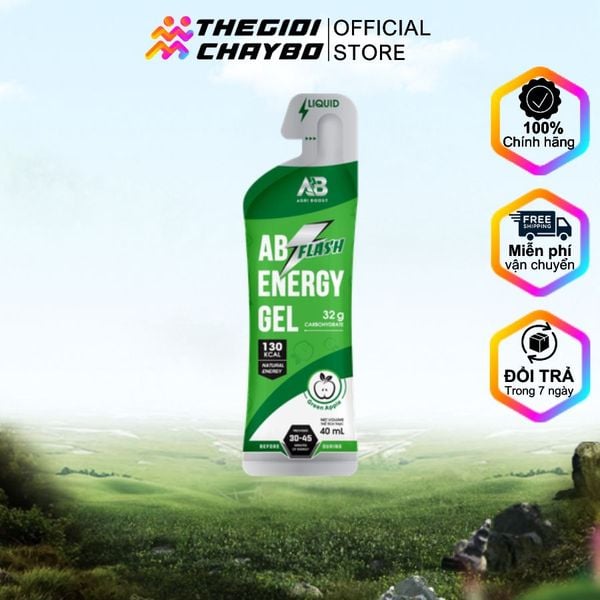  Gel Năng Lượng AB Flash Gói 40ml - Vị Táo Xanh 