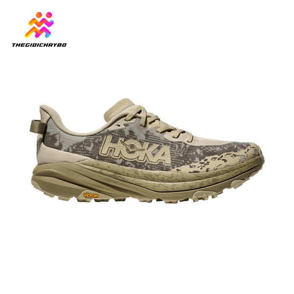  Giày Chạy Bộ Nam Hoka Speedgoat 6 Trail - Oyster Mushroom / Wild Mushroom 