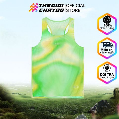  Áo Singlet Chạy Bộ Nữ Motive SLM105 - Xanh 