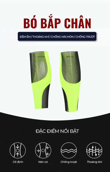  Bó Calf/ Bó Bắp Chân Chạy Bộ RunTiger 5949 - Màu Xanh Đen 