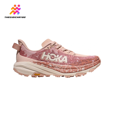  Giày Chạy Bộ Nữ Hoka Speedgoat 6 Trail - Rose Latte / Blush 