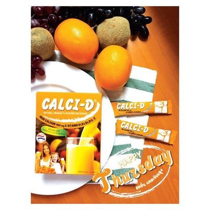  Bột Pha Nước Giải Khát Calci-D Bổ Sung Calium 400mg Và Vitamin (Dạng Gói 20g) 