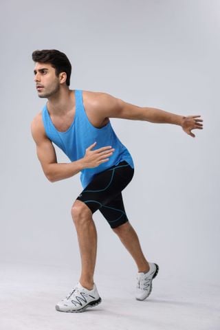  Áo Singlet Chạy Bộ Nam RunTiger MM-4950 - Blue 