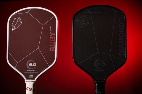  Vợt Pickleball Six Zero Ruby - White And Red 