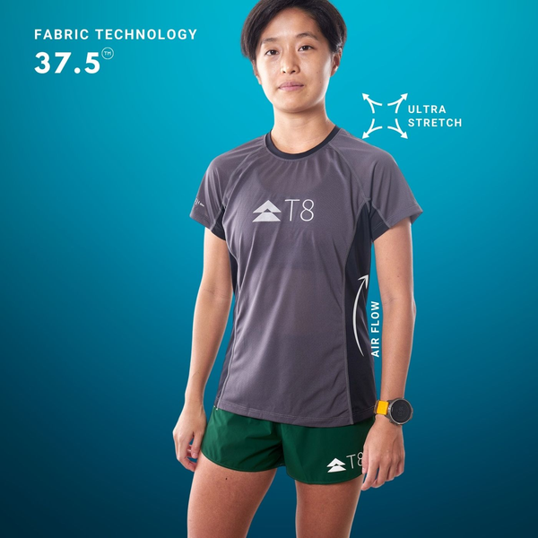  Áo Chạy Bộ Nữ T8 Woman Iced Tee - Lime 