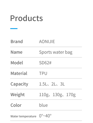  Túi Nước Mềm Aonijie SD62 Cách Nhiệt Dung Tích 1.5 L 
