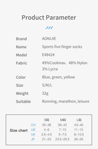  Vớ Xỏ Ngón Cổ Trung Aonijie E4842 - Green 