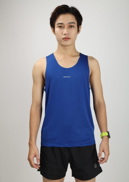  Áo Chạy Bộ Singlet Nam Motive SLM102 - Màu Xanh Dương 
