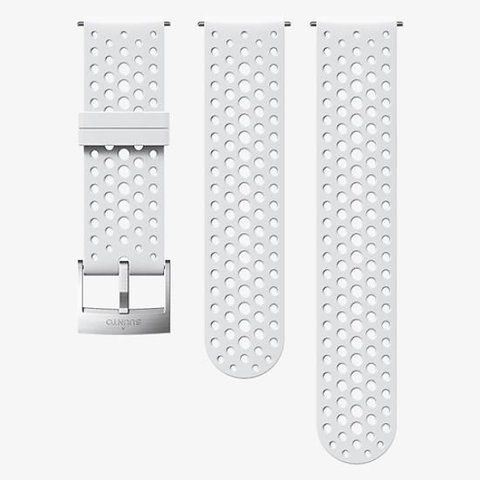  Dây Đồng Hồ Suunto 24mm Athletic 1 Silicone - White/Steel 