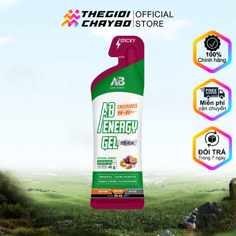  Gel Năng Lượng AB Endurance Gói 45g - Vị Chanh Dây 