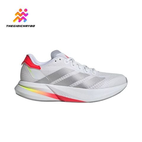  Giày Chạy Bộ Nữ Adidas Duramo Speed 2 - White / Silver Metallic / Lucid Red 