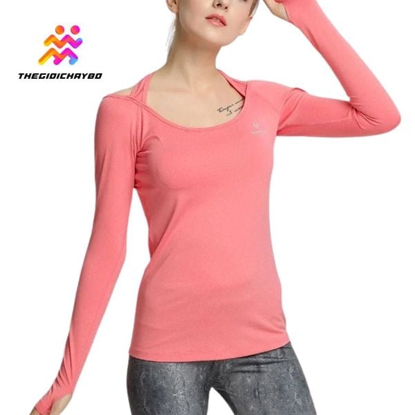  Áo Dài Tay Nữ RunTiger 3999 Hở Lưng - Màu Cam 