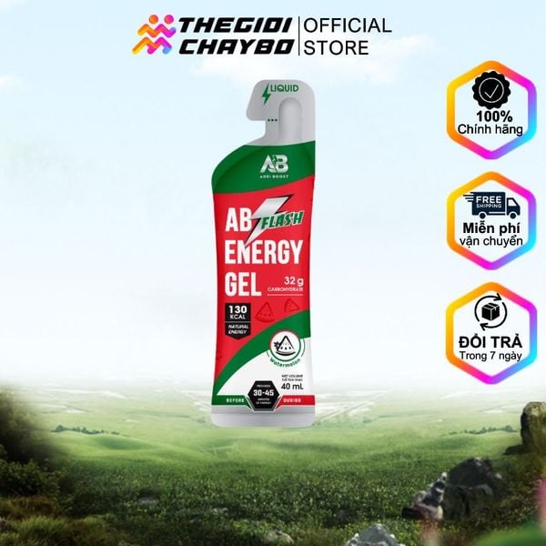  Gel Năng Lượng AB Flash Gói 40ml - Vị Dưa Hấu 