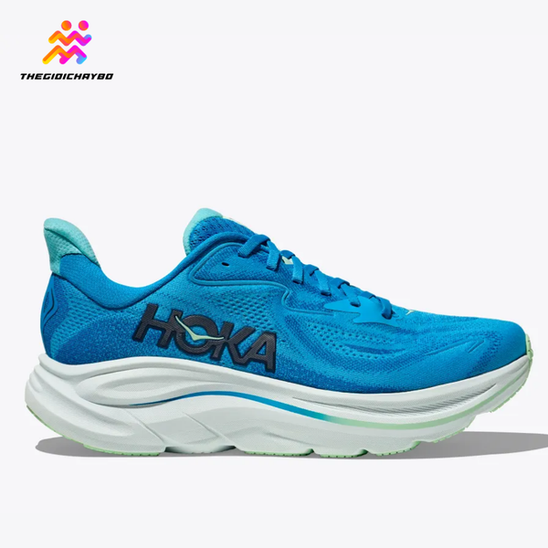  Giày Chạy Bộ Nam Hoka Clifton 10 Wide - Blue / Skyward Blue 