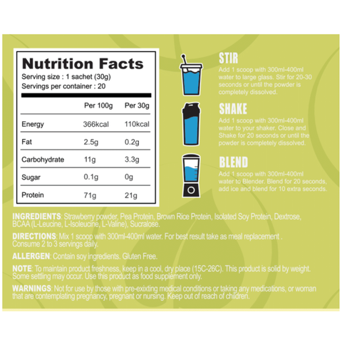  PLANT PROTEIN TITAN - 100% Vegan Choice 600g - Protein thực vật hữu cơ 