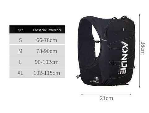  Vest Nước Chạy Bộ Aonijie C9116 Dung Tích 10L - Đen 