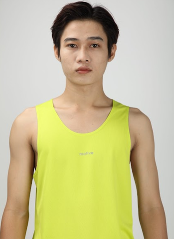  Áo Chạy Bộ Singlet Nam Motive SLM102 - Màu Vàng 