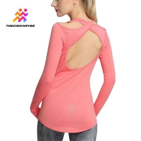  Áo Dài Tay Nữ RunTiger 3999 Hở Lưng - Màu Cam 