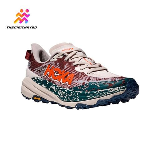  Giày Chạy Bộ Nam Hoka Speedgoat 6 Wide - Putty / Blue Twilight 