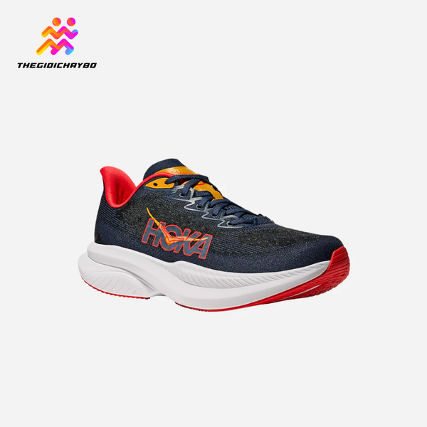  Giày Chạy Bộ Nam Hoka Mach 6 Wide Road - Navy 
