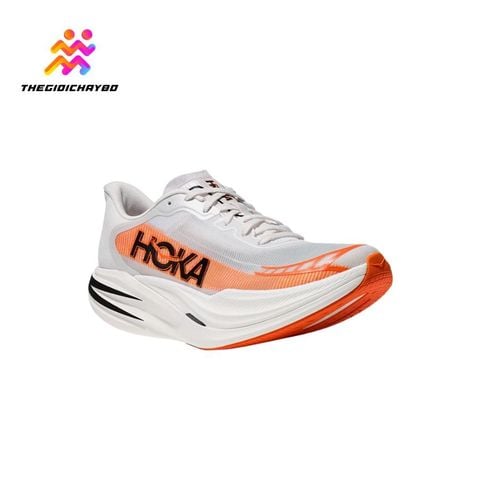  Giày Chạy Bộ Unisex Hoka Cielo X1 2.0 - Trắng Cam 