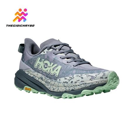  Giày Chạy Bộ Nữ Hoka Speedgoat 6 Wide - Moonlight / Thunder Cloud 