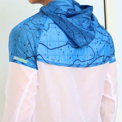  Áo Khoác Chạy Bộ Aspire Phối Màu APK208 - Trắng Xanh Dương 